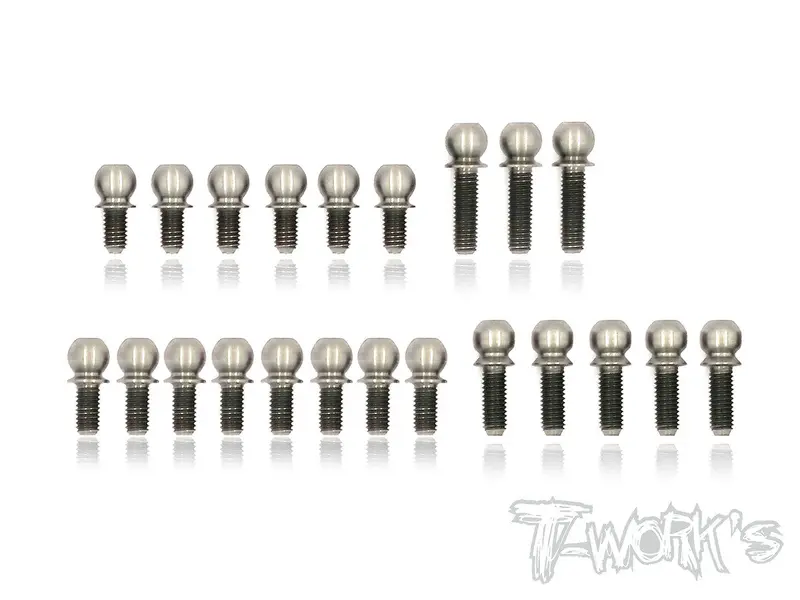 Tp-094  64 Titanium 4.9Mm Ball End  Set ( For Xray T4 2019 ) 1