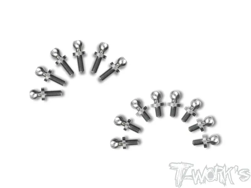 Tp-100 64 Titanium Ball End Set  ( For Kyosho Lazer Zx7 ) 1