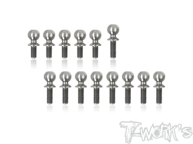 Tp-104 64 Titanium Ball End Set  (For Team Associated Rc10 B74/B74.1) 1
