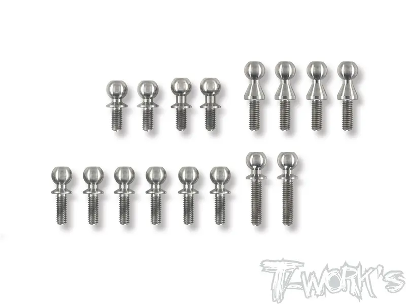 Tp-107 64 Titanium Ball End Set  (For Tekno Eb410.2) 1