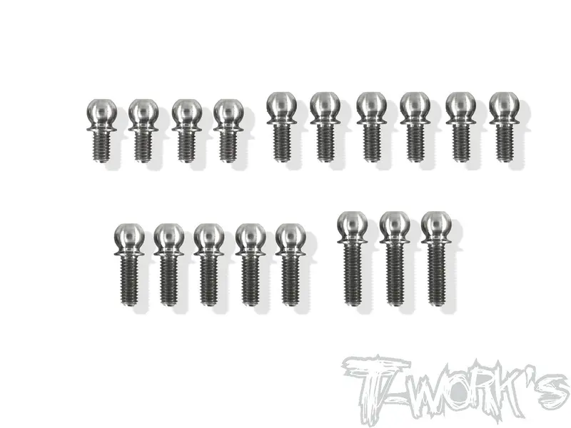 Tp-108	64 Titanium 4.9Mm Ball End  Set ( For Xray T4f ) 1