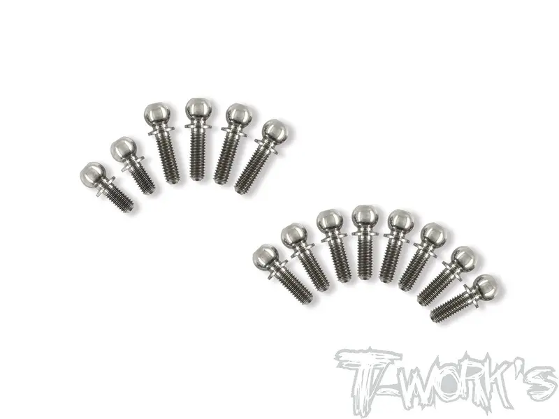 Tp-109 64 Titanium Ball End Set ( For Xray Xb4 2020/ 2021 /2022/Xb4c'24/Xb4d'24 ) 1