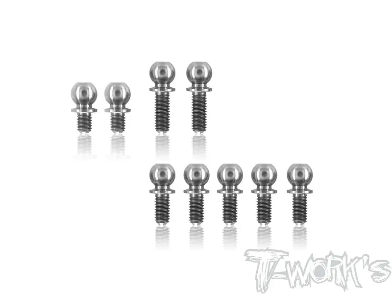 Tp-114 64 Titanium Ball End Set ( For Xray X1 2020 ) 1
