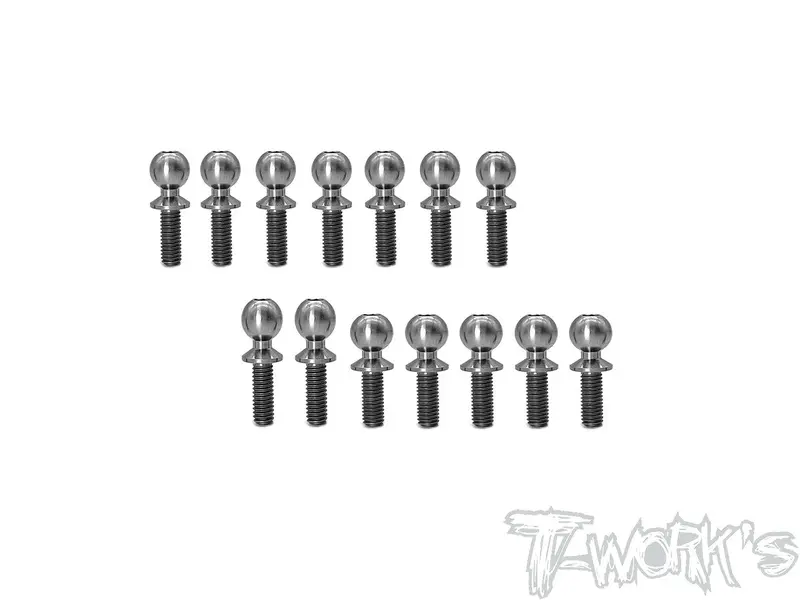 Tp-122 64 Titanium Ball End Set ( For Yokomo Yz-2 Cal 3 ) 1