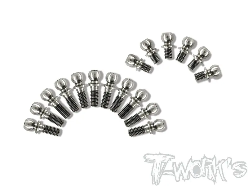 Tp-123 64 Titanium Ball End Set ( For Serpent X20'21 ) 1