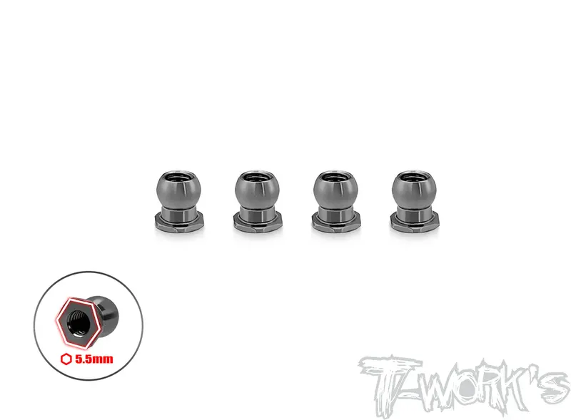 Tp-152	64 Titanium 5Mm Lower Arm Ball ( For Yokomo Bd11 ) 4Pcs. 1