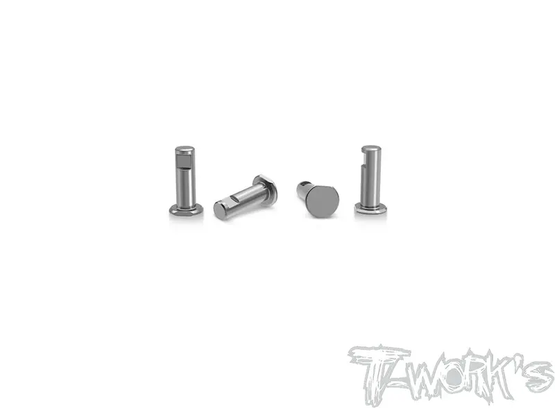 Tp-163	64 Titanium Front Arm Kingpin ( For Tekno Nb48/Eb48 2.1 ) 4Pcs. 1