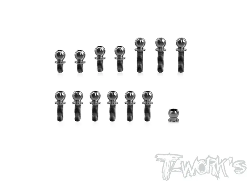 Tp-171	64 Titanium Ball End Set ( For Xray Xb2c'23 )14Pcs. 1