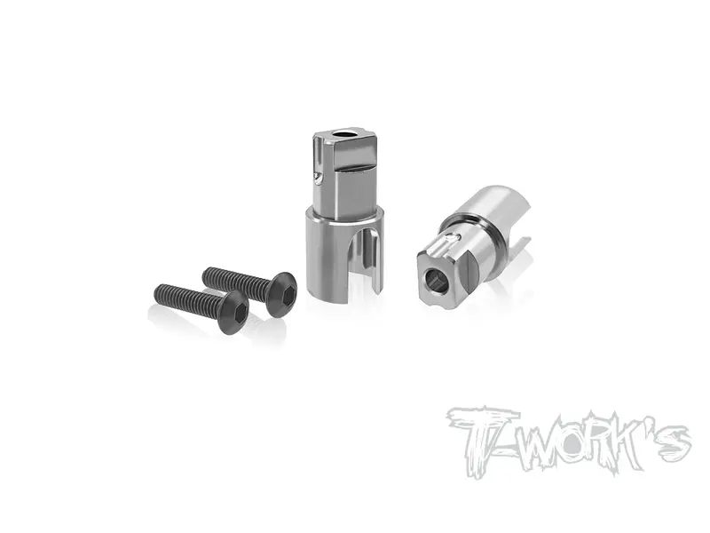 Tp-179-X20'24 64 Titanium Solid Bb Driveshaft Adapters ( For Serpent X20'24/23 ) 1