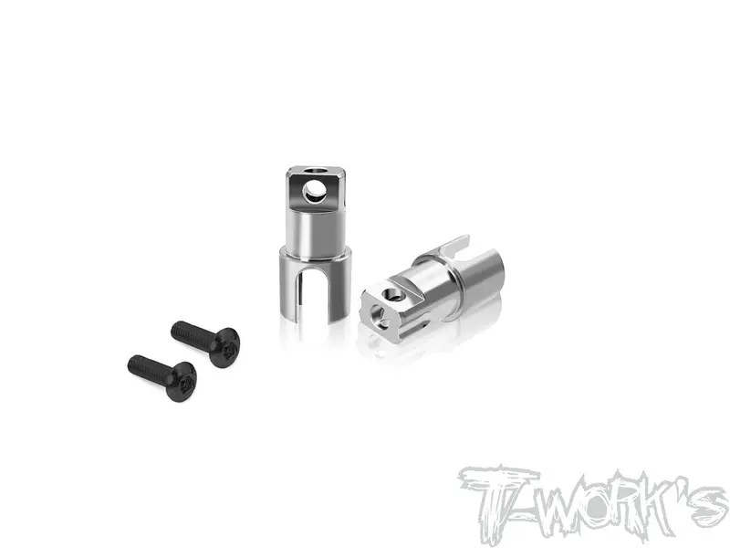 Tp-179-X4'24  64 Titanium Solid Bb Driveshaft Adapters  ( For Xray X4'24) 1