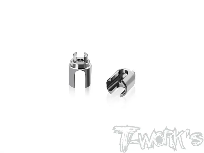 Tp-179-X4'26   64 Titanium Solid Bb Driveshaft Adapters  ( For Xray X4'26) 1