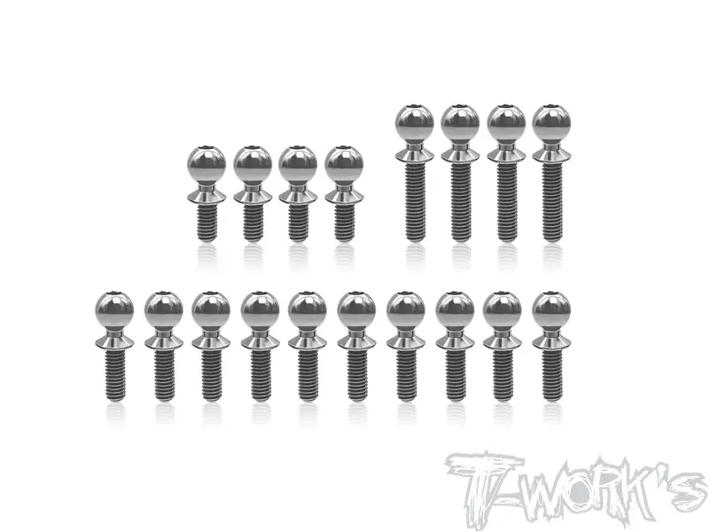 Tp-184	64 Titanium Ball End Set ( For Yokomo So1.0 )18Pcs. 1