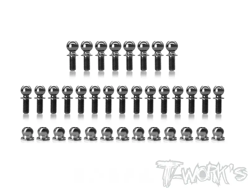 Tp-185	64 Titanium Ball End Set ( For Awesomatix A800r )36Pcs. 1