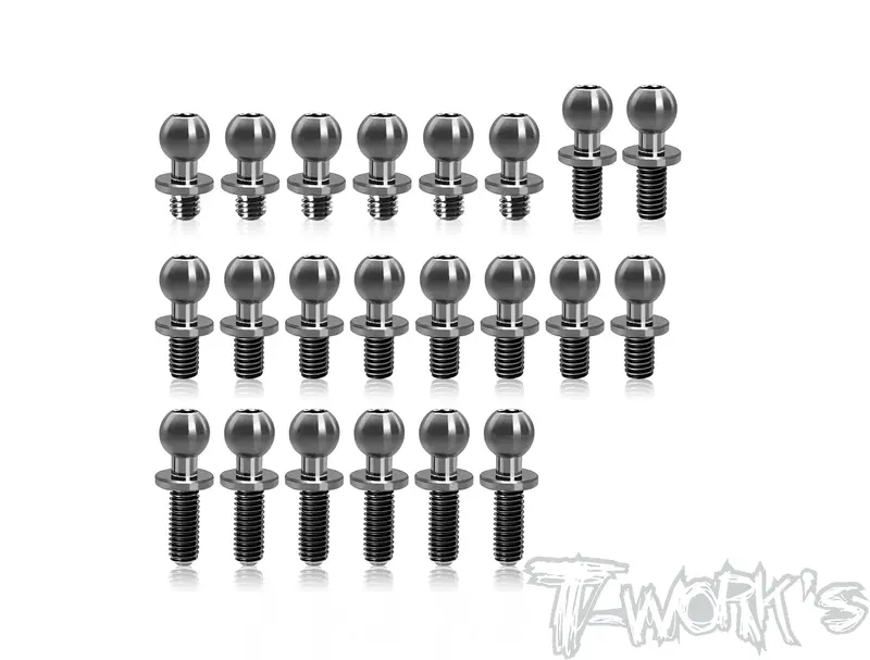 Tp-186  64 Titanium Ball End Set ( Yokomo Md1.0 )22Pcs. 1