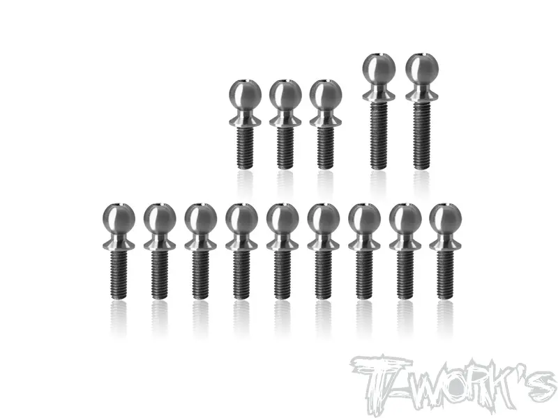 Tp-191	64 Titanium Ball End Set ( For Yokomo Mo1.0 )14Pcs. 1