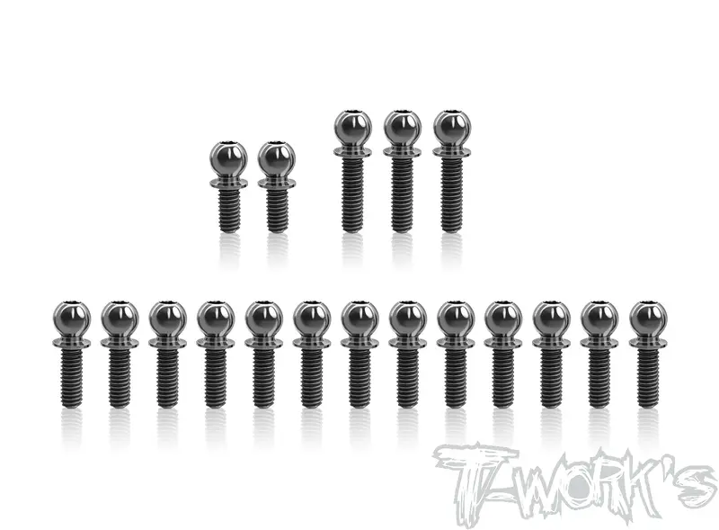 Tp-194   64 Titanium Ball End Set ( For Xray Xb2'24 )18Pcs. 1