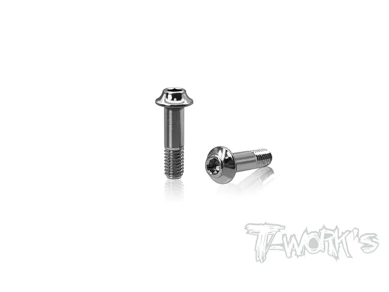 Tp-199-B 64 Titanium Rear Body Mount Arm Pin & Saver Crew ( For Mugen Msb1 & Mrx ) 2Pcs. 1