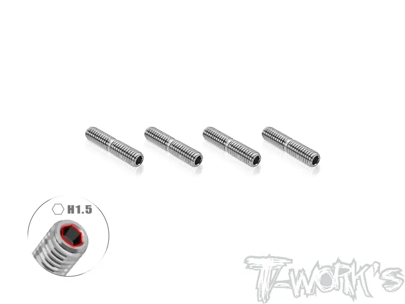Tp-203   64 Titanium Upper Arm Turnbuckle 3*13Mm ( For Yokomo Ms1.0) 4Pcs. 1