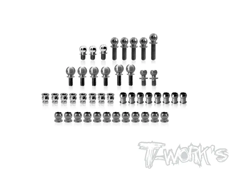 Tp-210 64 Titanium Ball End Set ( For Xray X4'25 )44Pcs. 1