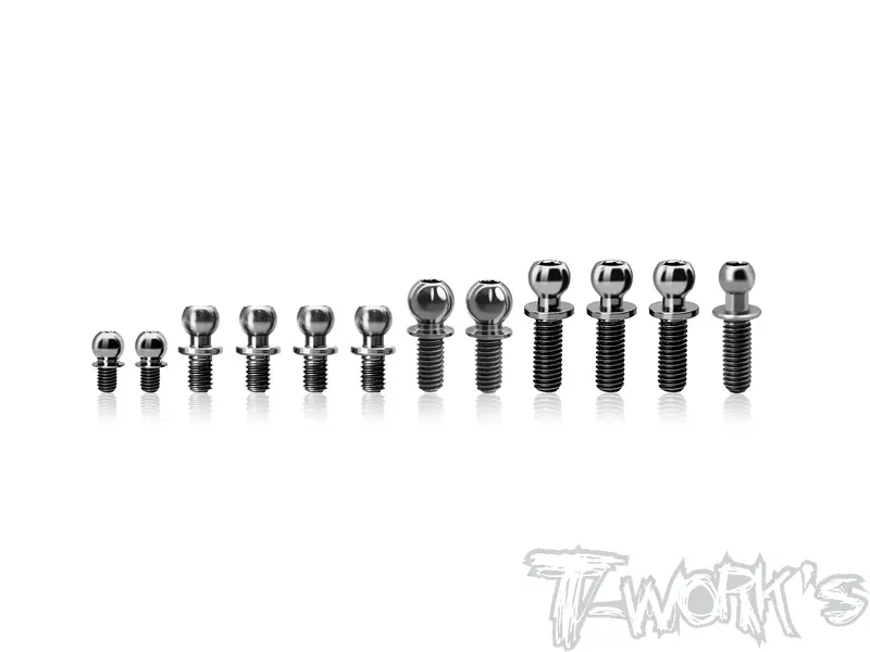 Tp-214   64 Titanium Ball End Set ( For Xray X1'25 )12Pcs. 1