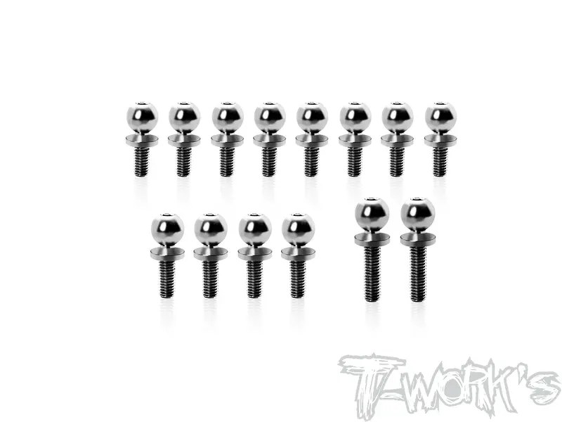 Tp-220-22X-Ac/Dc	64 Titanium Ball End Set ( For Tlr 22X Ac/Dc ）14Pcs. 1