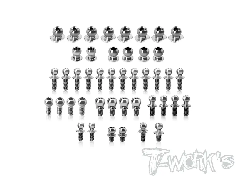 Tp-220-Ft9   64 Titanium Ball End Set ( For Schumacher Ft9 )44Pcs. 1