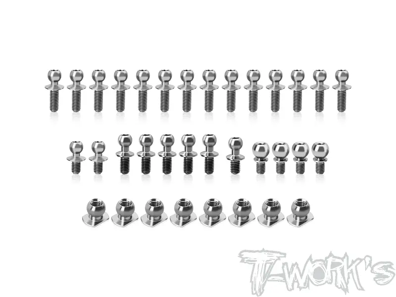 Tp-220-Mi9 64 Titanium Ball End Set ( For Schumacher Mi9 )34Pcs. 1