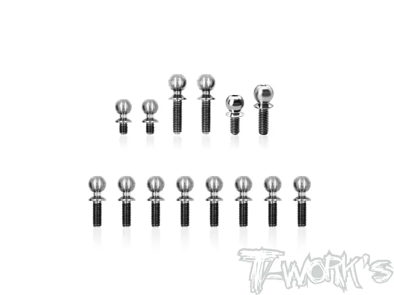 Tp-220-Rc10b7.1C	64 Titanium Ball End Set  ( For Team Associated Rc10 B7.1C ) 14Pcs. 1