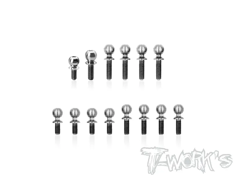 Tp-220-Rc10b7.1D 	64 Titanium Ball End Set  ( For Team Associated Rc10 B7.1D ) 14Pcs. 1