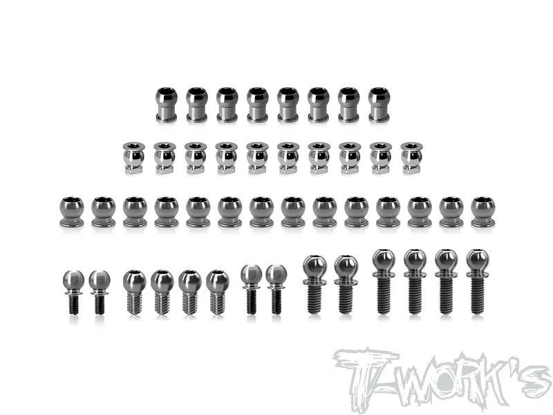 Tp-220-X4f'26	64 Titanium Ball End Set ( For Xray X4f'26 )46Pcs. 1