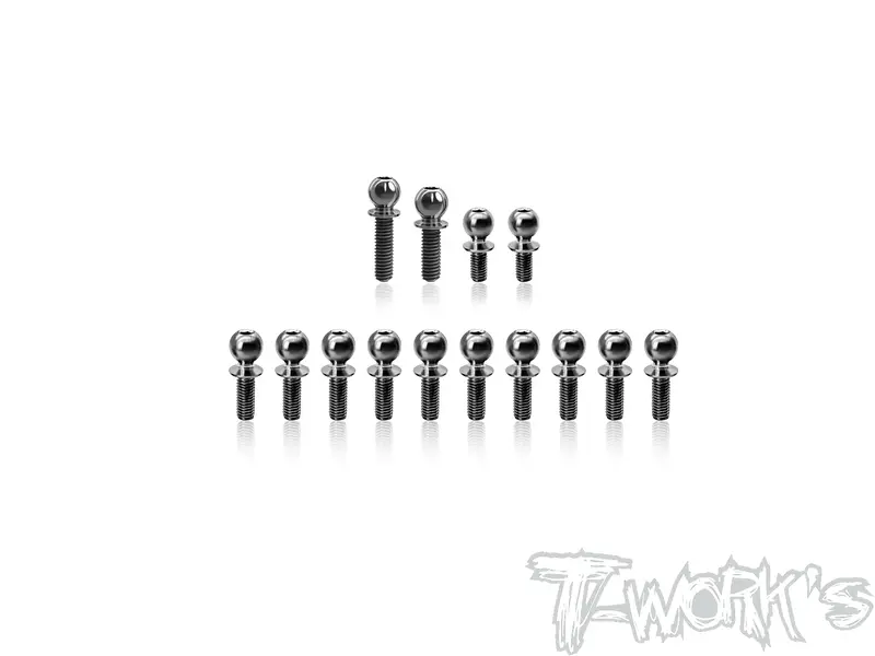 Tp-220-Xb2d'26	64 Titanium Ball End Set  ( For Xray Xb2d'26 ) 14Pcs. 1