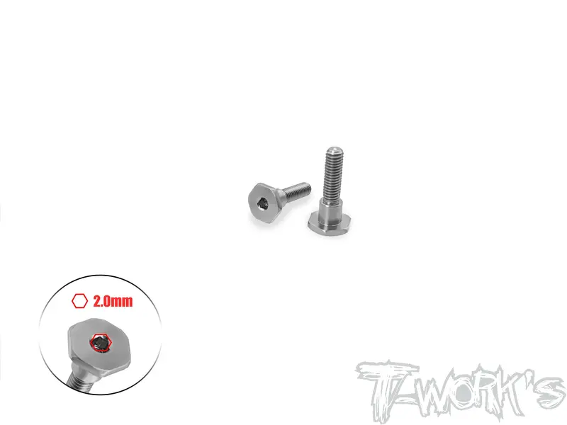Tp-221-B	64 Titanium Steering Pin Screw ( For Hong Nor Ix5b/X5b ) 2Pcs. 1