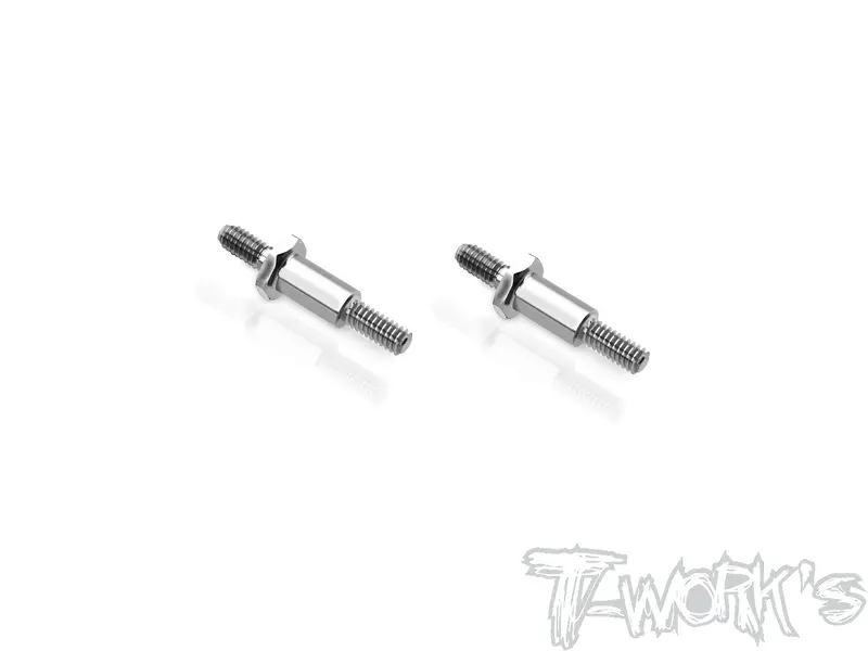 Tp-222-A 	 64 Titanium Front Axle ( For Team Associated Rc28 ) 2Pcs. 1