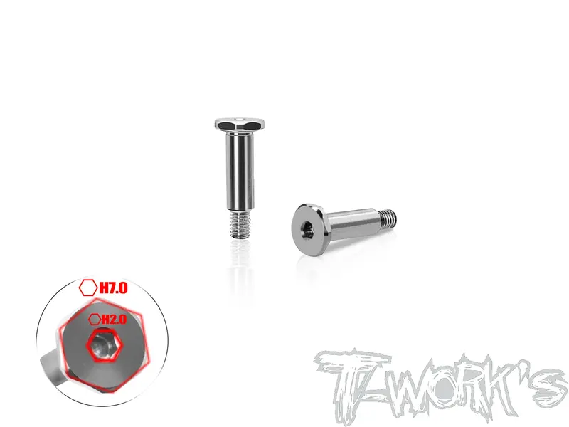 Tp-223-C	64 Titanium Steering Screw ( Kyosho Mp11 ) 2Pcs. 1