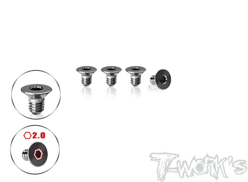 Tp-800R-A-5   64 Titanium Centering Screw 3 X 5Mm ( For Awesomatix A800r/A800r ) 4Pcs. 1