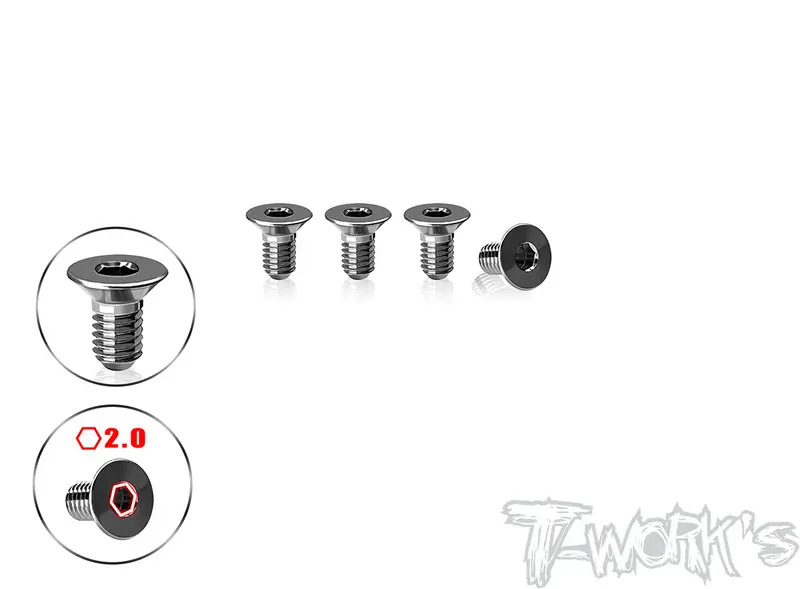 Tp-800R-A    64 Titanium Centering Screw 3 X 6Mm ( For Awesomatix A800r/A800rr ) 4Pcs. 1
