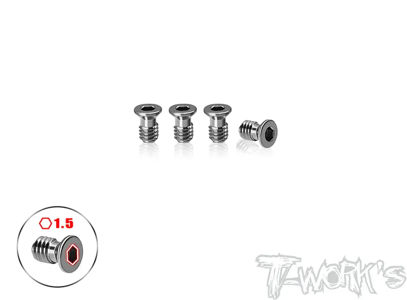Tp-800R-B    64 Titanium Damper Vertically Screw ( For Awesomatix A800r ) 4Pcs. 1