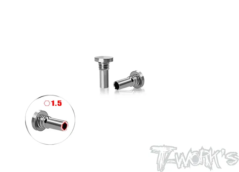 Tp-800R-G	64 Titanium 15% Action Progression Spring Screw  ( For Awesomatix A800r ) 2Pcs. 1