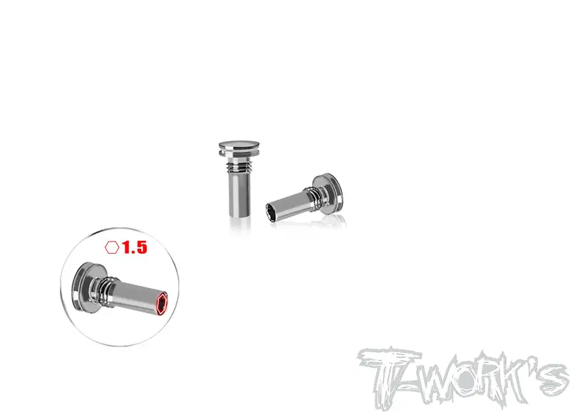 Tp-800R-H	64 Titanium 25% Action Progression Spring Screw  ( For Awesomatix A800r ) 2Pcs. 1