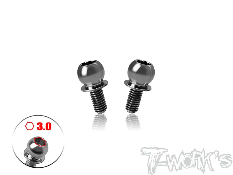 Tp-802-B    64 Titanium 5.8Mm Shock End Ball With (6Mm/ 8Mm) Screw ( For Yokomo Bd12 ) 2Pcs. 1