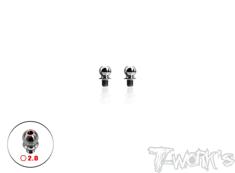 Tp-T4-   64 Titanium 4.9X3/4/5/6/8/10Mm  Ball End  ( For Xray X4/T4 ) 2Pcs. 1