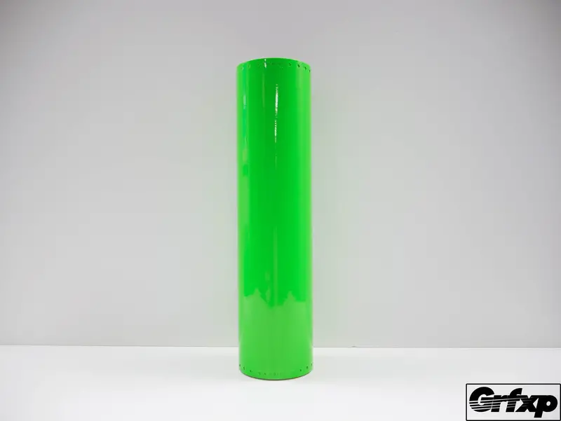 Transparent Lime Green Vinyl (By The Foot) 1