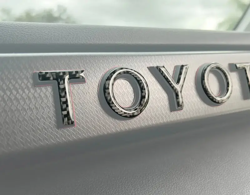 Trd Pro Glovebox Letter Overlays Fits 2022-2026 Toyota Tundra & 2023-2026 Toyota Sequoia 1