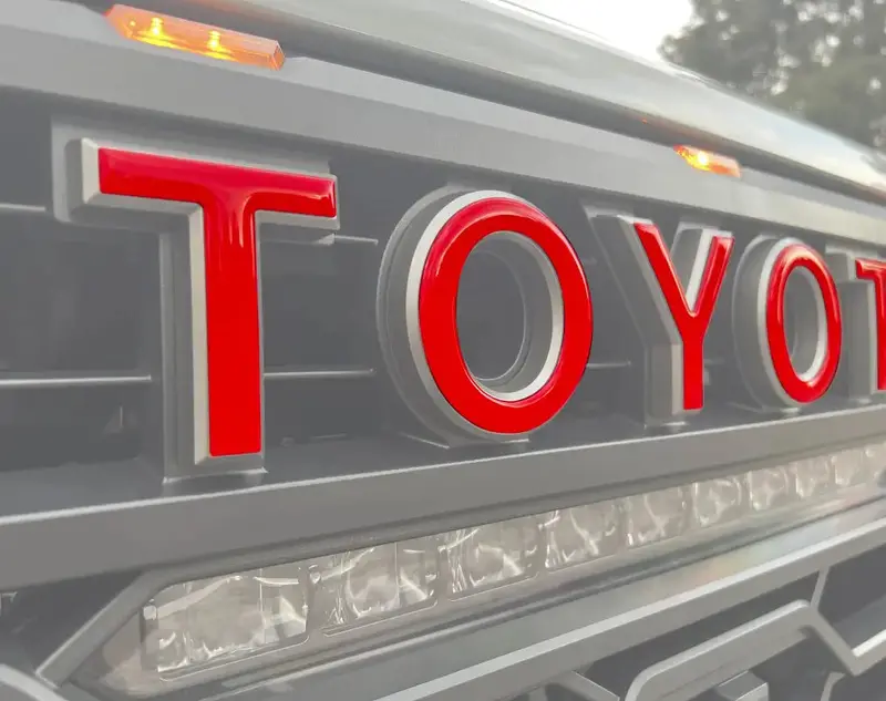 Trd Pro Grille Letter Overlays Fits 2022-2026 Toyota Tundra & 2023-2026 Toyota Sequoia 1