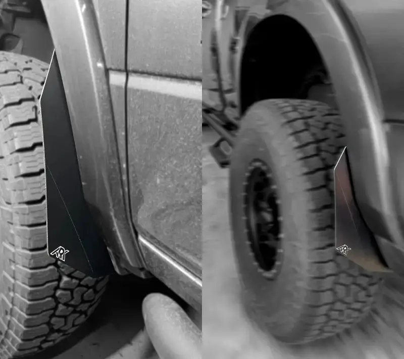 Trixpoly Micro Splash Guards For 2009-2024 Dodge Ram 14