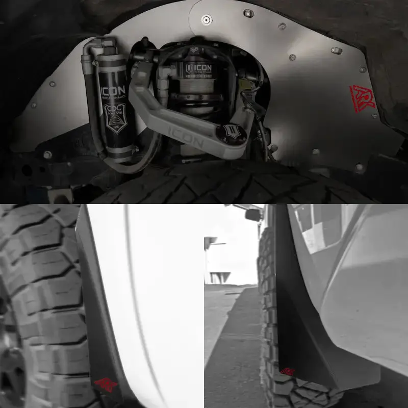 Trixpoly Splash Guards & Mudflap Micros For 2007-2021 Toyota Tundra 48