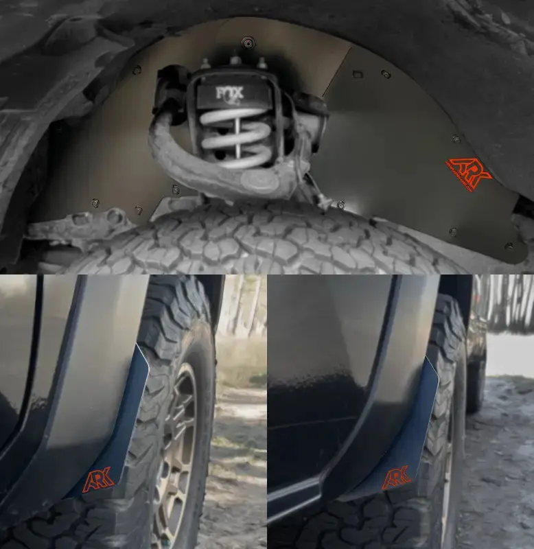 Trixpoly Splash Guards & Mudflap Micros For 2016-2023 Toyota Tacoma 35