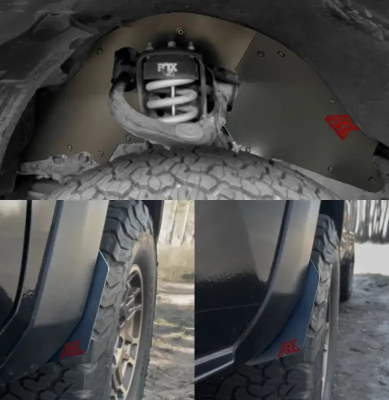 Trixpoly Splash Guards & Mudflap Micros For 2016-2023 Toyota Tacoma 36