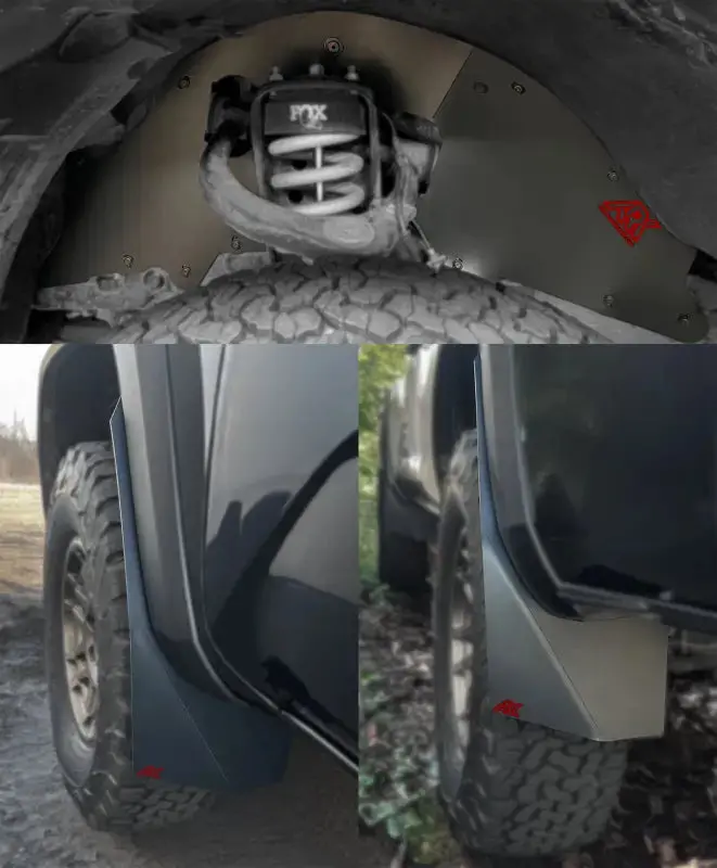Trixpoly Splash Guards & Mudflap Micros For 2016-2023 Toyota Tacoma 4