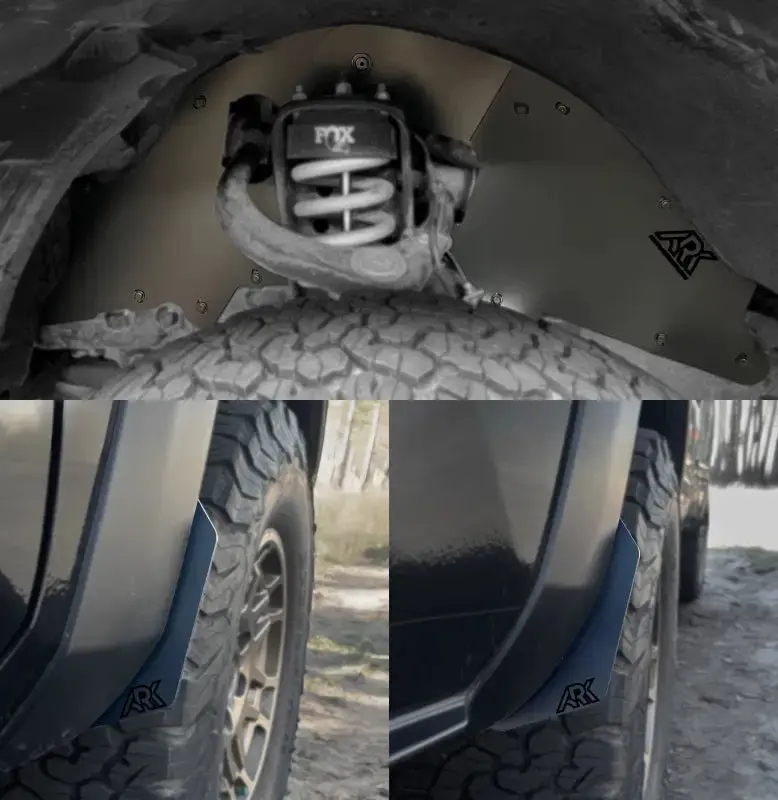 Trixpoly Splash Guards & Mudflap Micros For 2016-2023 Toyota Tacoma 40